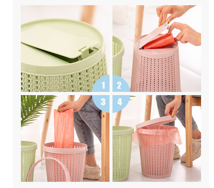 Chic Bin with Convenient Bag Dispenser