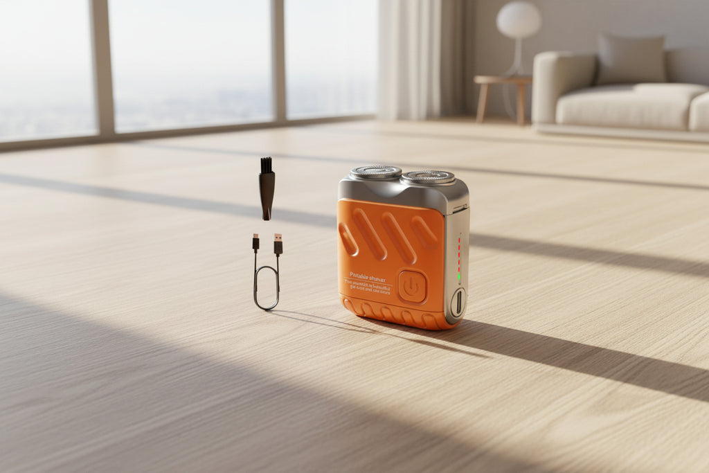 R-12 Electric Mini Shaver for Men - Suitcase Design & USB